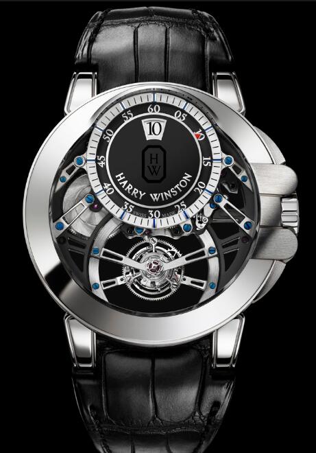 Harry Winston Ocean Tourbillon Jumping Hour OCEMTD45WW005 Replica Watch